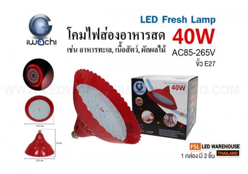IWACHI-LED-FRESH-LAMP-40W-RGB โคมไฟส่องอาหารสด